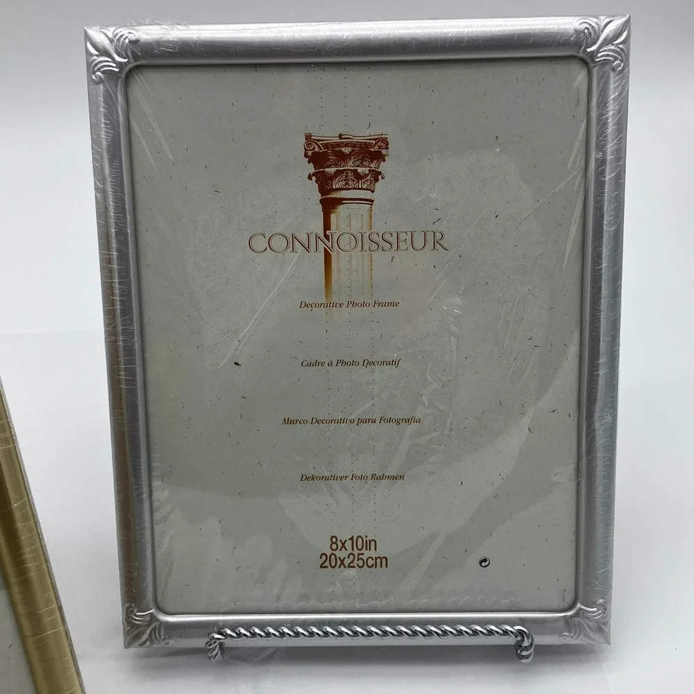 Connoisseur Photo Frame Set 8x10 Gold Silver Ornate Decorative 2 Pack